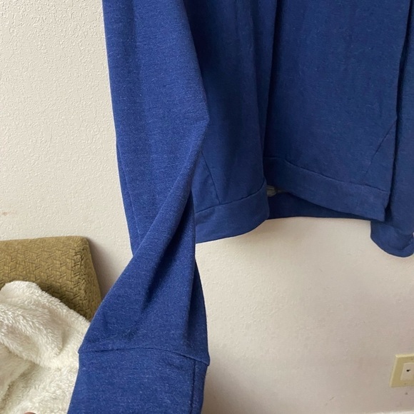 NIKE Dri-Fit quarter zip navy long sleeve pop over collared jacket size Small - Picture 6 of 10